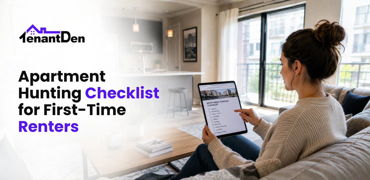 The Ultimate Apartment Hunting Checklist for First Time Renters!